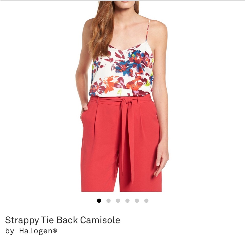 Floral, strappy tank